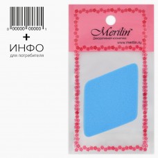 Спонж резин.-софт  для макияжа и умывания  "ромбы" 2*6,5 см.