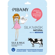 PIBAMY.  Шелковая маска для лица с молочным экстрактом 34гр