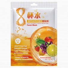 8 CUP WATER. Увлажняющая Маска для лица с фруктовым экстрактом. 34 гр.